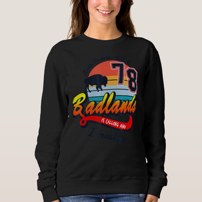 Sudadera Parque nacional Badlands Dakota del Sur Senderismo (Anverso)
