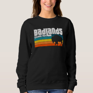 Sudadera Parque Nacional Badlands Sd Atardecer Vintage Amor
