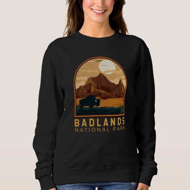 Sudadera Parque nacional de Badlands Emblem (Anverso)