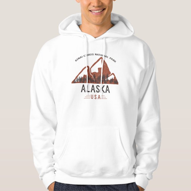 Sudadera Parque nacional de fiordos kenianos Alaska (Anverso)