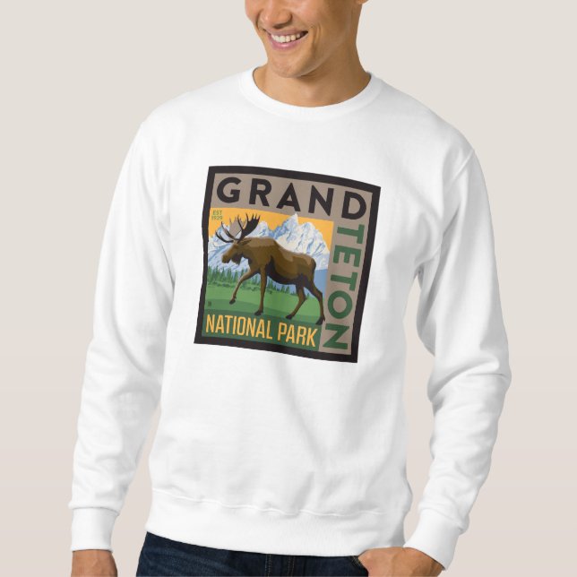 Sudadera Parque nacional de Grand Teton (Anverso)
