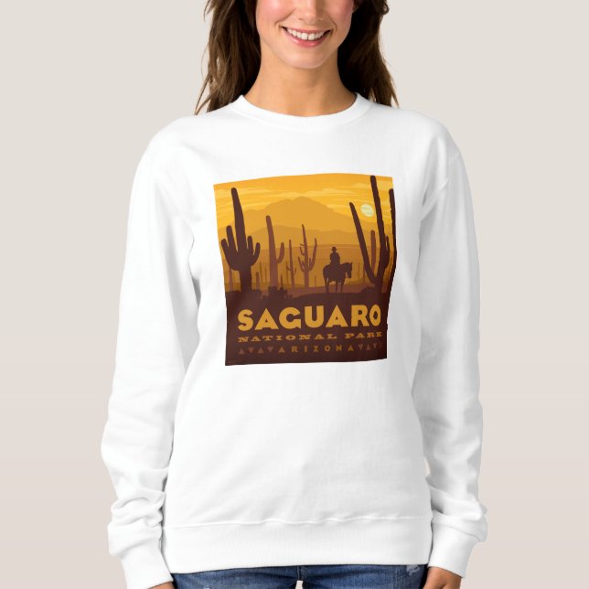 Sudadera Parque nacional de la Plaza Saguaro | Arizona (Anverso)