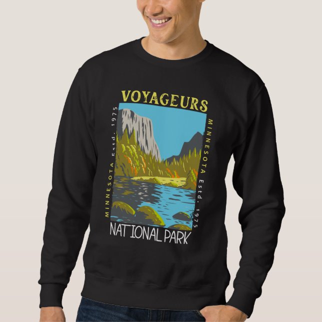 Sudadera Parque nacional de los Voyageurs Minnesota (Anverso)