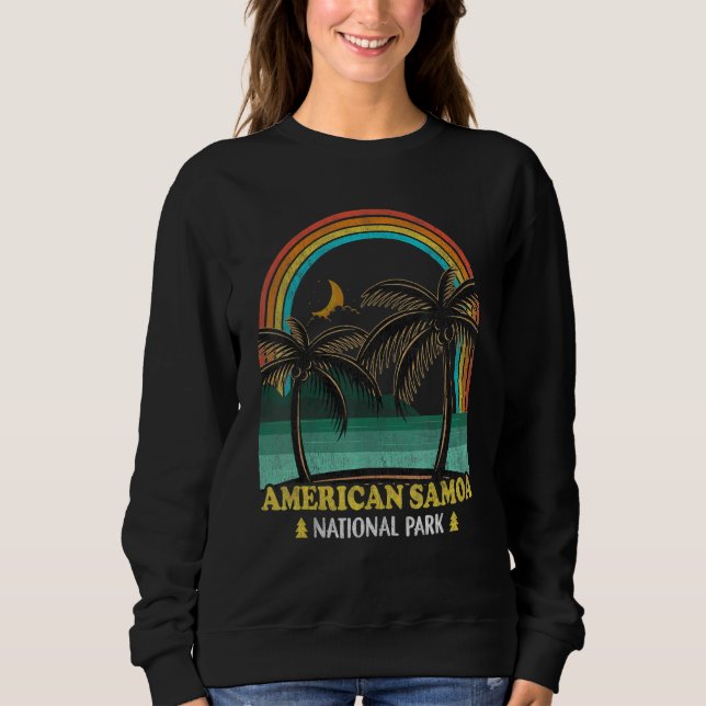 Sudadera Parque nacional de Samoa Americana Montañas de la  (Anverso)