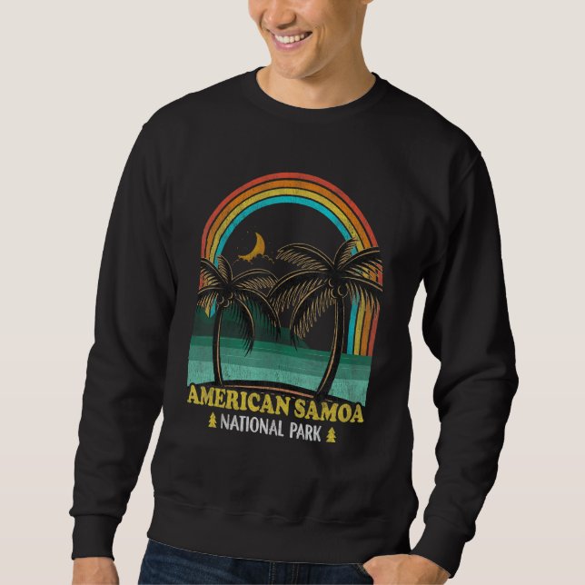 Sudadera Parque nacional de Samoa Americana Montañas de la  (Anverso)