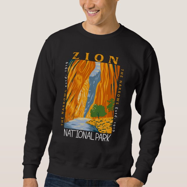 Sudadera Parque Nacional de Zion, Utah, Las Aranceles (Anverso)