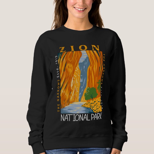 Sudadera Parque Nacional de Zion, Utah, Las Aranceles (Anverso)