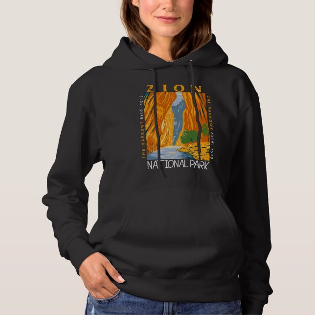 Sudadera Parque Nacional de Zion, Utah, Las Aranceles (Anverso)
