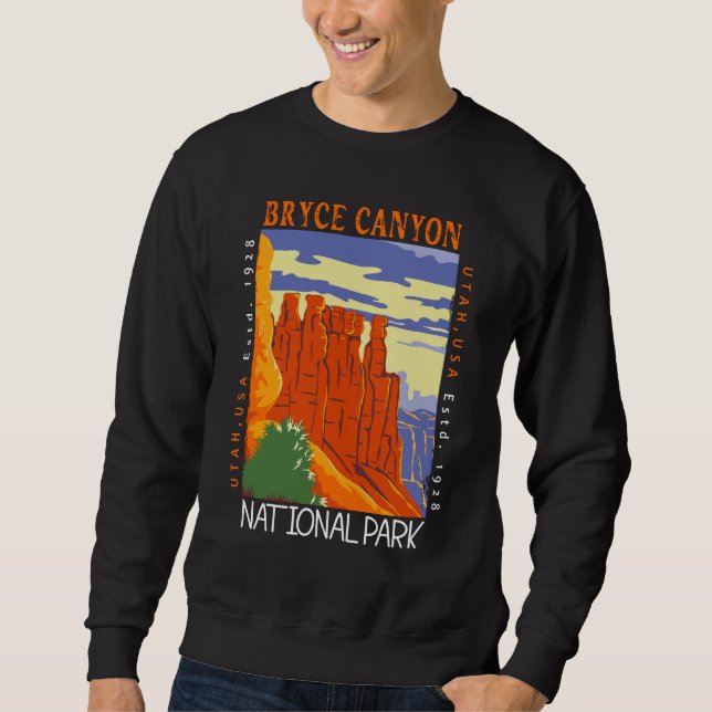 Sudadera Parque nacional del cañón de Bryce en Utah (Anverso)