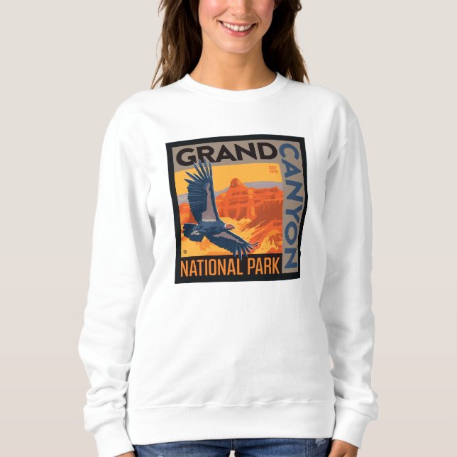 Sudadera Parque nacional del Gran Cañón | Cóndores (Anverso)