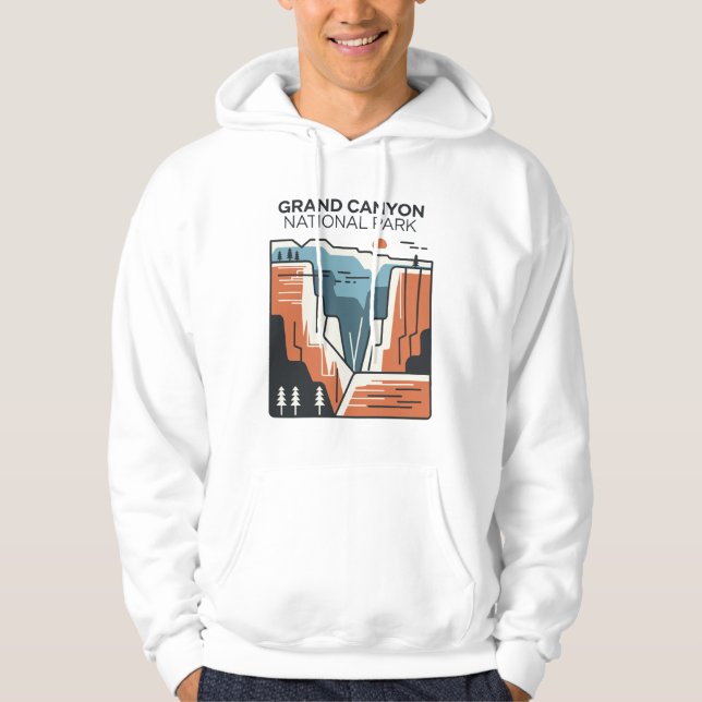 Sudadera Parque nacional del Gran Cañón Ilustracion abstrac (Anverso)