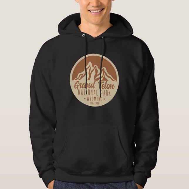 Sudadera Parque nacional del Gran Tetón Wyoming EE.UU. (Anverso)