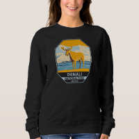 Parque nacional Denali Alaska Moose Vintage