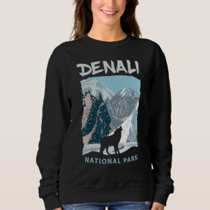 Sudadera Parque Nacional Denali Lobo US Alaska Lobos