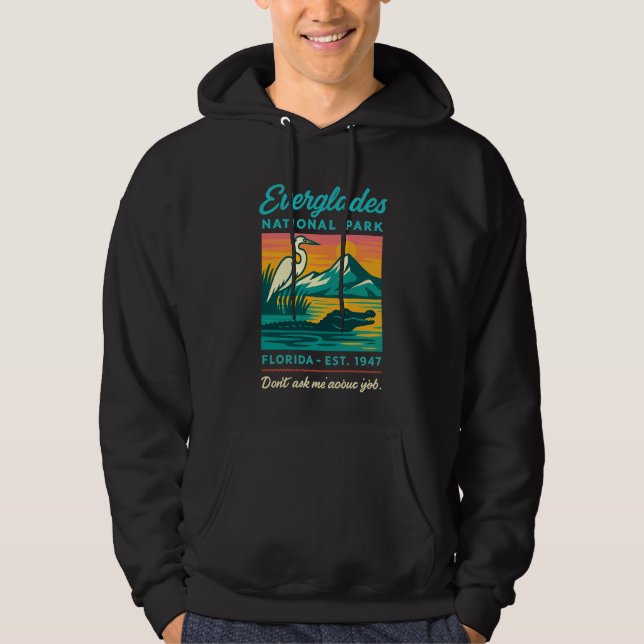 Sudadera Parque Nacional Everglades Cocodrilo Vintage Flori (Anverso)