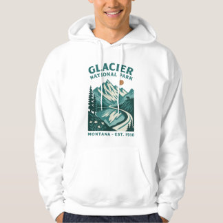 Sudadera Parque Nacional Glaciar Montana Carretera Vintage 