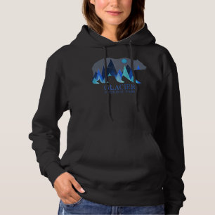 Sudadera Parque nacional Glaciar Retro Grizzly Bear Glacier
