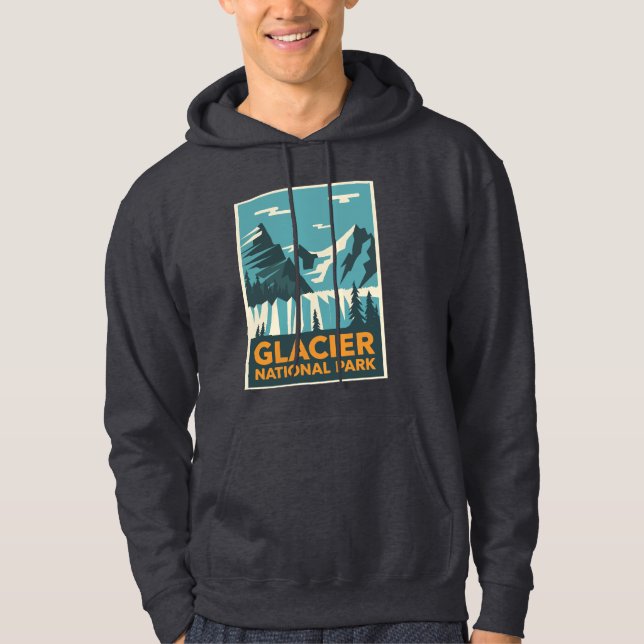 Sudadera Parque nacional Glaciar Vintage (Anverso)
