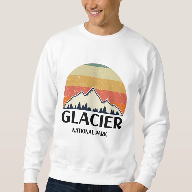 Sudadera Parque nacional Glaciar Vintage (Anverso)