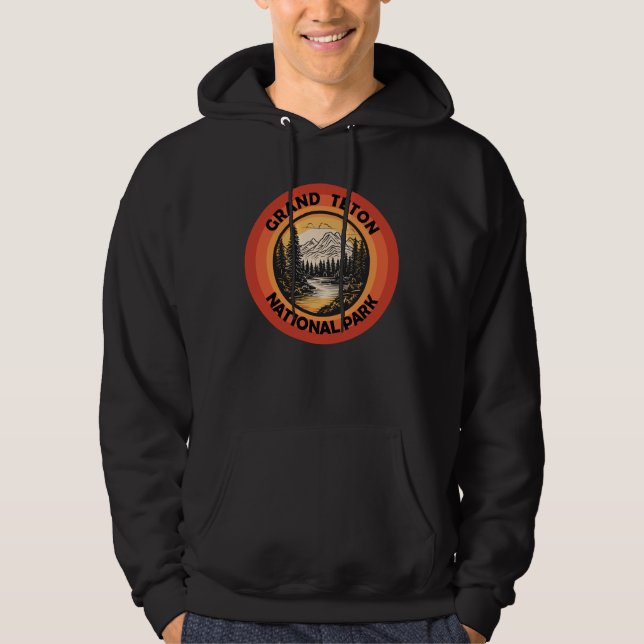 Sudadera Parque Nacional Grand Teton Wyoming  (Anverso)