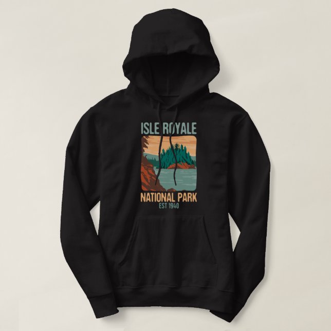 Sudadera Parque nacional Isle Royale Estados Unidos Michiga (Diseño del anverso)