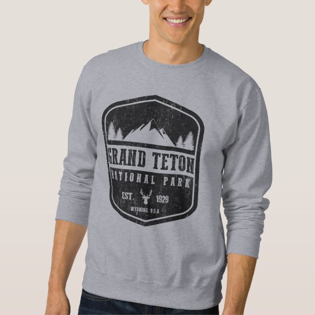 Sudadera Parque nacional magnífico de Teton (Anverso)