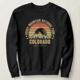 Sudadera Parque Nacional Montañas Rocosas Colorado Retro