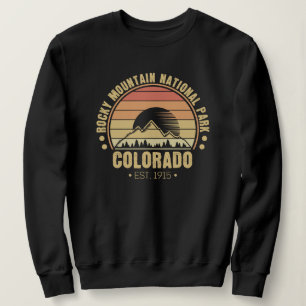 Sudadera Parque Nacional Montañas Rocosas Colorado Retro