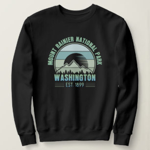 Sudadera Parque nacional Mount Rainier Washington Retro