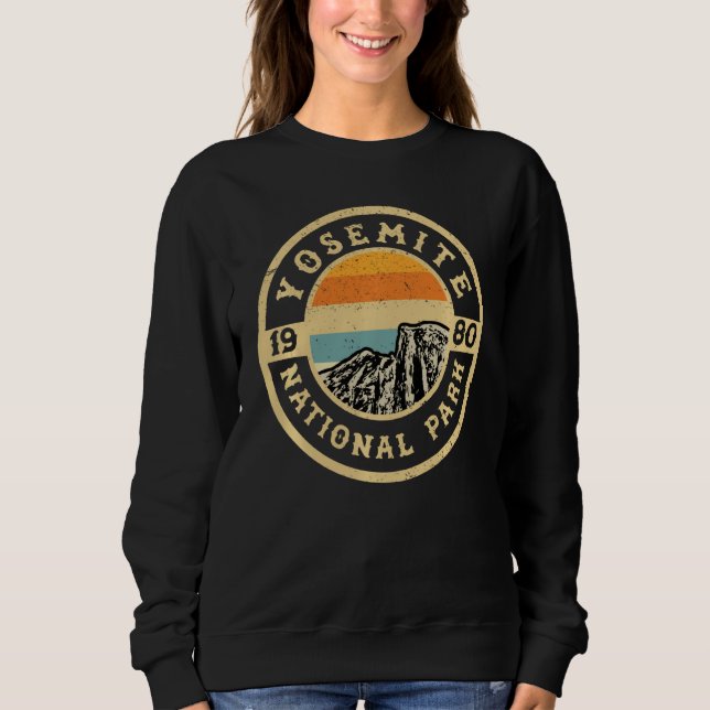 Sudadera Parque nacional Retro Yosemite California (Anverso)