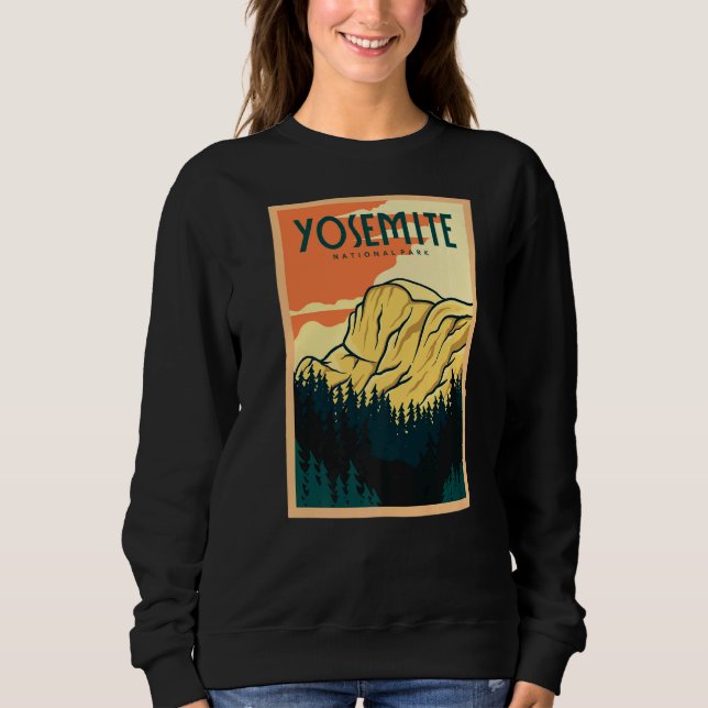 Sudadera Parque nacional Retro Yosemite California 2 (Anverso)