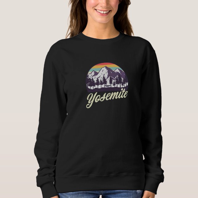 Sudadera Parque nacional Retro Yosemite Vintage (Anverso)