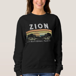 Sudadera Parque Nacional Retro Zion Aventura Utah de la Viñ