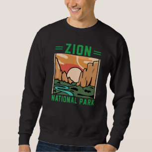 Sudadera Parque Nacional Retro Zion US Aventura Vintage Uta