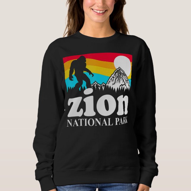Sudadera Parque nacional Retro Zion Utah (Anverso)