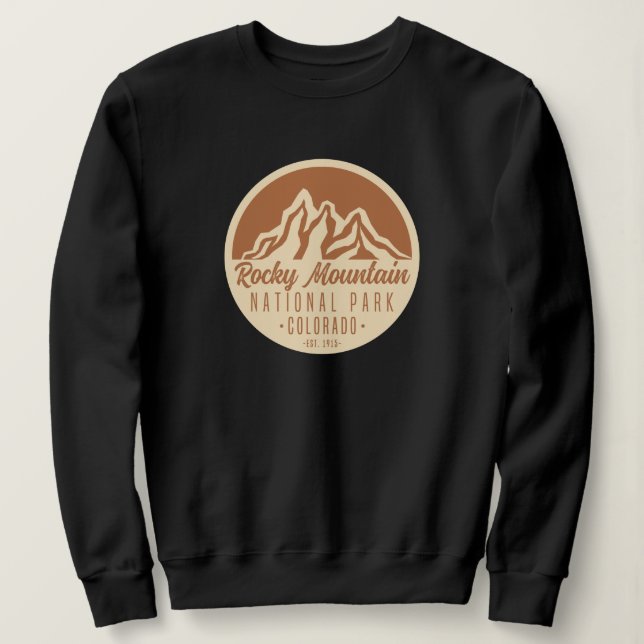 Sudadera Parque nacional Rocky Mountain Colorado (Anverso del diseño)