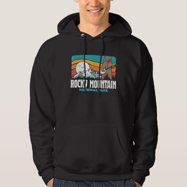 Sudadera Parque nacional Rocky Mountain Colorado Banjo Bear (Anverso)