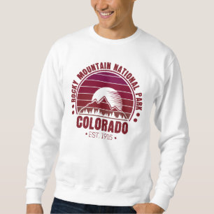 Sudadera Parque nacional Rocky Mountain Colorado Retro