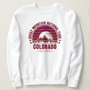 Sudadera Parque nacional Rocky Mountain Colorado Retro