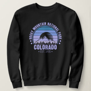 Sudadera Parque nacional Rocky Mountain Colorado Retro