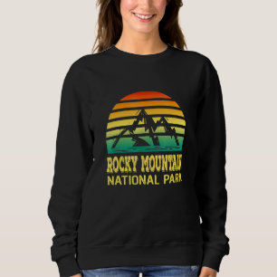 Sudadera Parque nacional Rocky Mountain Colorado Retro Suns