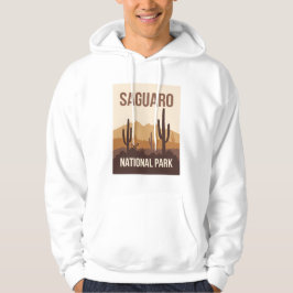 Sudadera Parque nacional Saguaro Arte de viajes mínimo