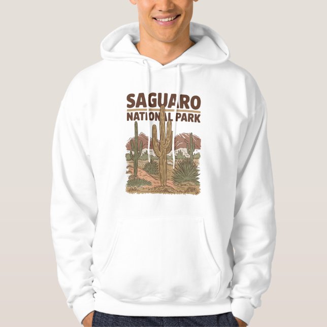 Sudadera Parque nacional Saguaro, Desierto Sonorés (Anverso)