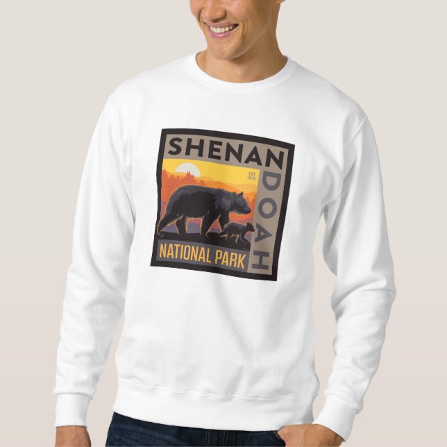 Sudadera Parque nacional Shenandoah | Mama Bear & Cubs (Anverso)