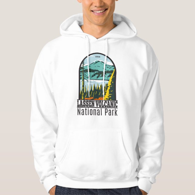 Sudadera Parque nacional volcánico de Lassen, California Vi (Anverso)