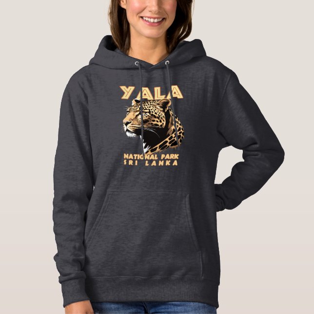 Sudadera Parque Nacional Yala - Leopardo de Sri Lanka (Anverso)