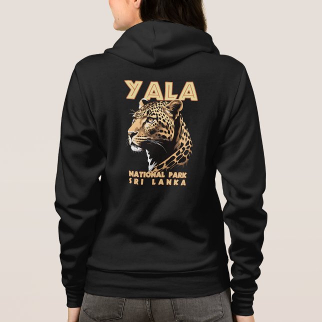 Sudadera Parque Nacional Yala - Leopardo de Sri Lanka (Reverso)