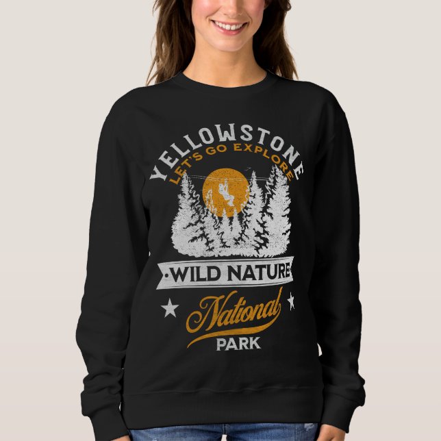 Sudadera Parque nacional Yellowstone (Anverso)