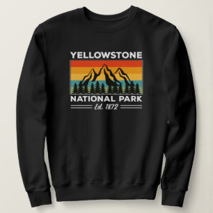 Sudadera Parque nacional Yellowstone Camping Retro