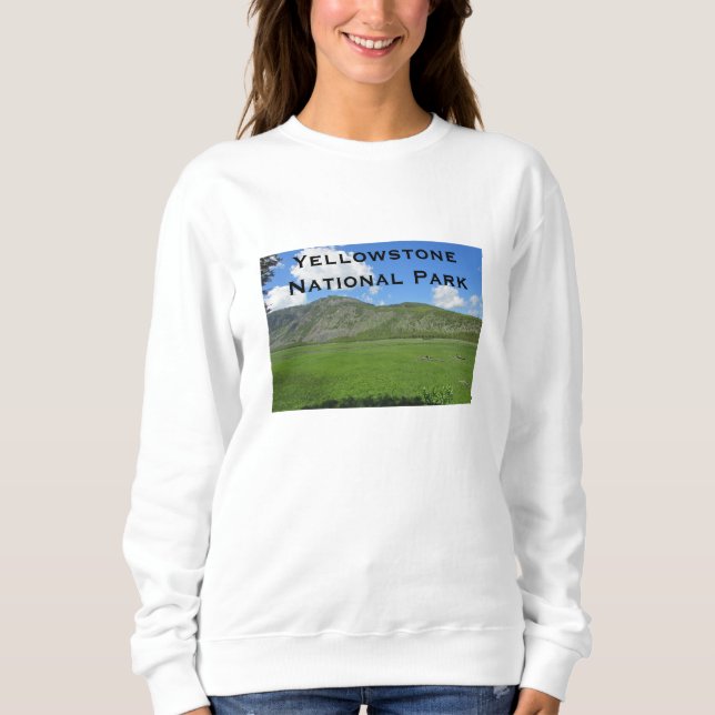 Sudadera Parque nacional Yellowstone Green Valley (Anverso)